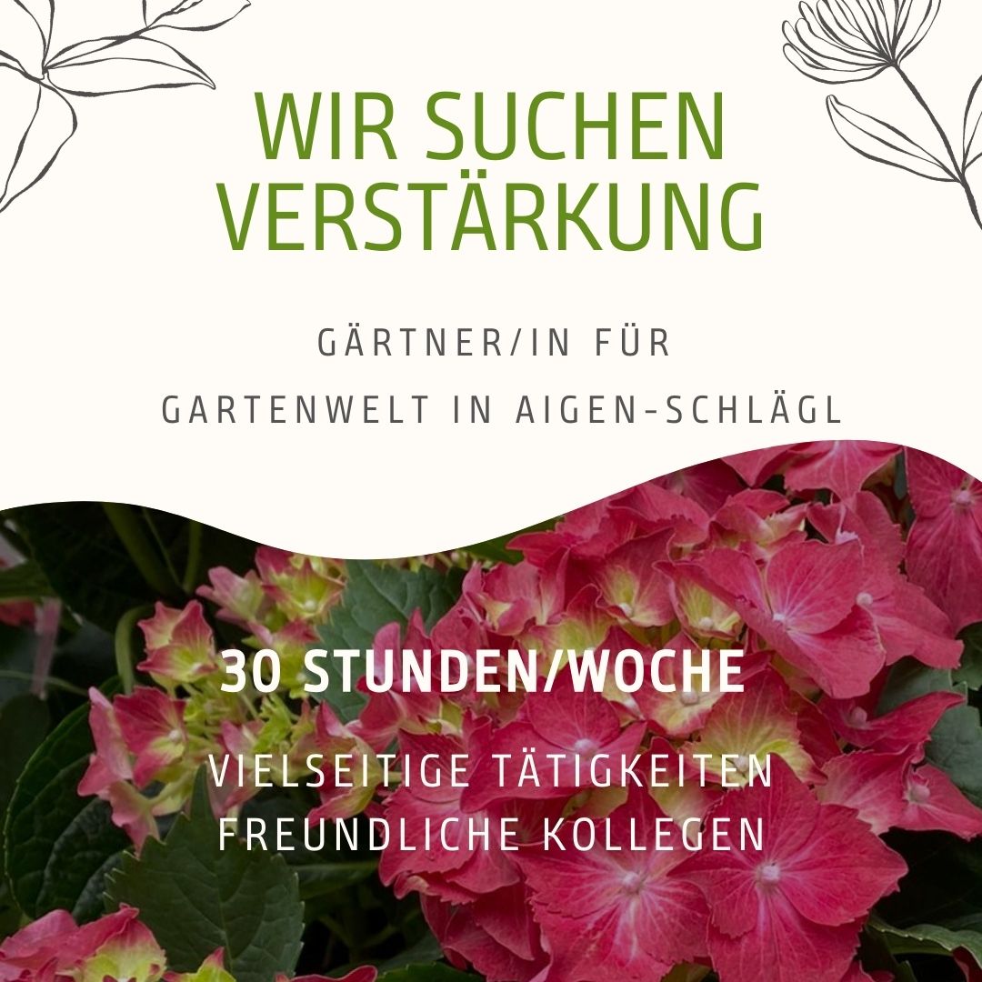 Stellenausschreibung für GärtnerIn